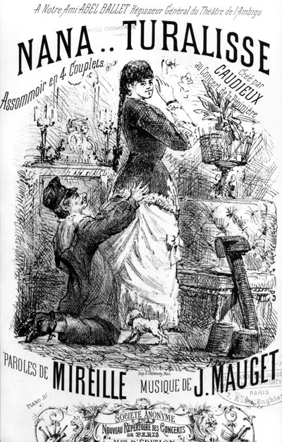 Front Cover of a Score Sheet for the Song 